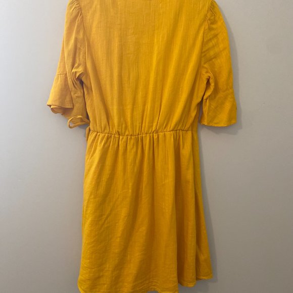 Mustard yellow swing dress - Picture 3 of 4